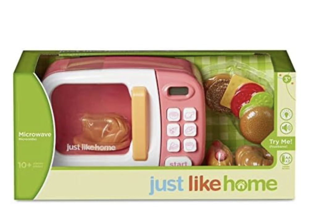 Realistic toy microwave for kids new